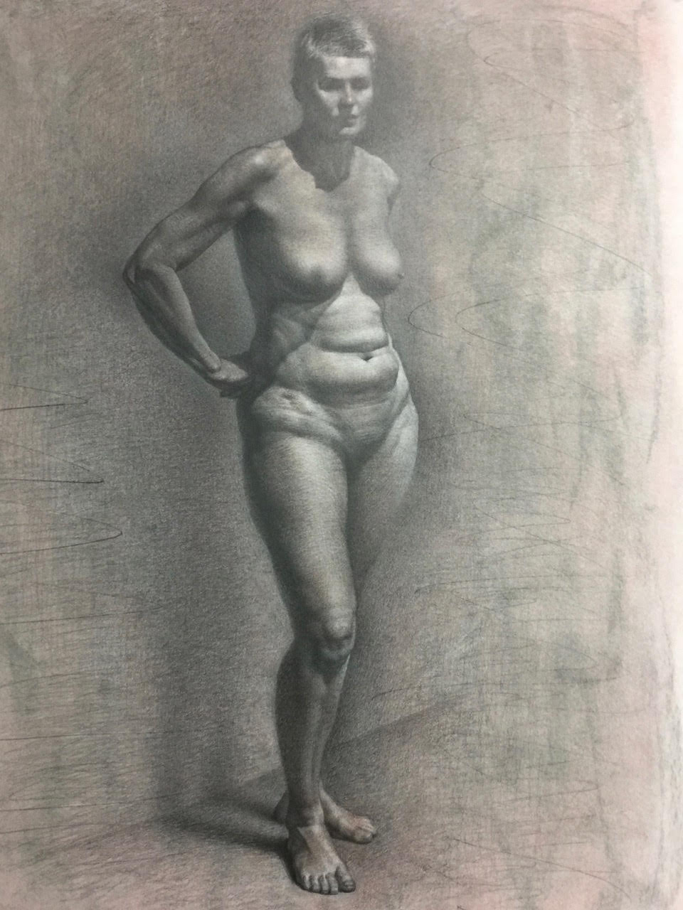 Rob Gutteridge, graphite on paper, 2018.
